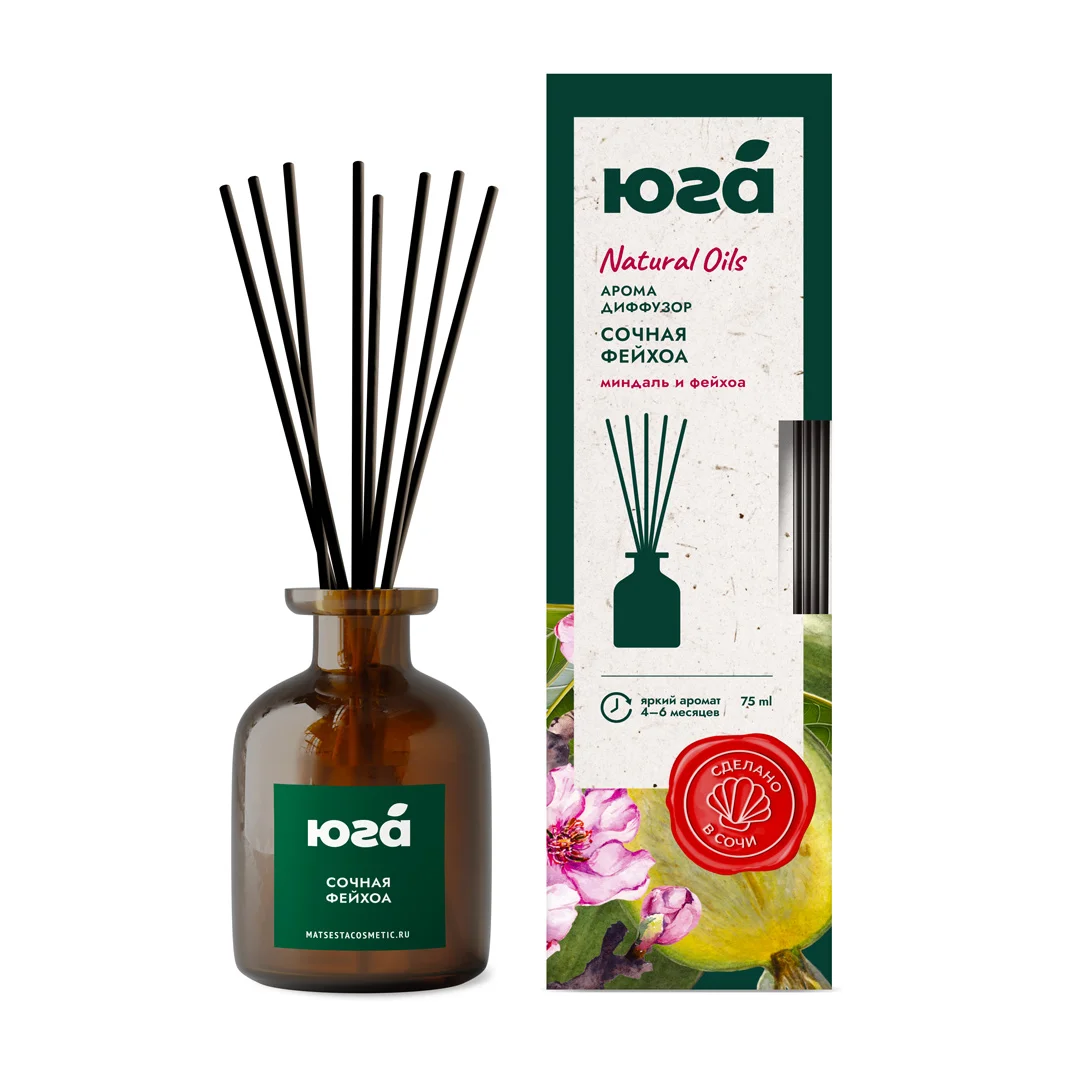 Аромадиффузор "Сочная фейхоа" (миндаль и фейхоа), 75 мл 