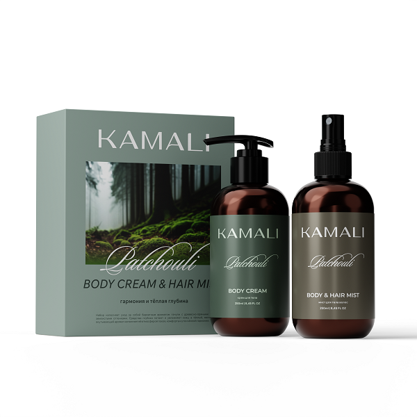 Набор подарочный "Patchouli" (мист д/тела и волос,крем д/тела), 500 мл